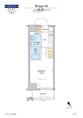 プラウドフラット清澄通り 410 間取り図