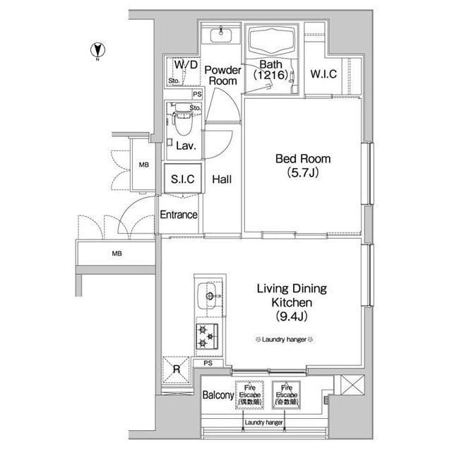 コンフォリア錦糸町 0901 間取り図