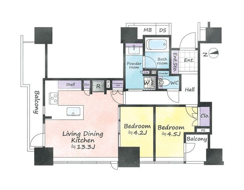 ライオンズタワー目黒川の写真