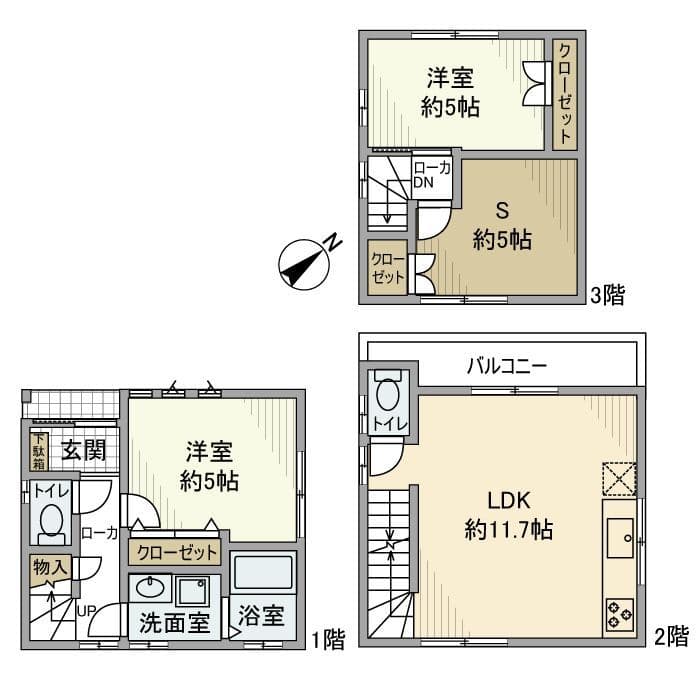 亀有戸建 0 間取り図