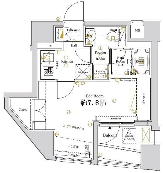 ディアレイシャス東京ベイ潮見 801