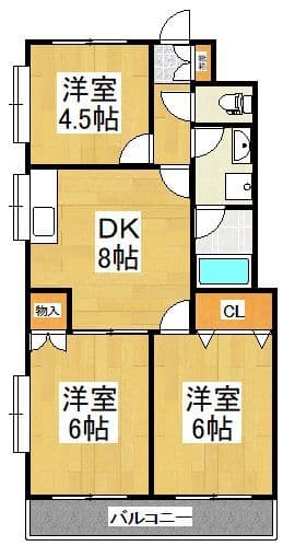 ラ・ソワレ 107 間取り図