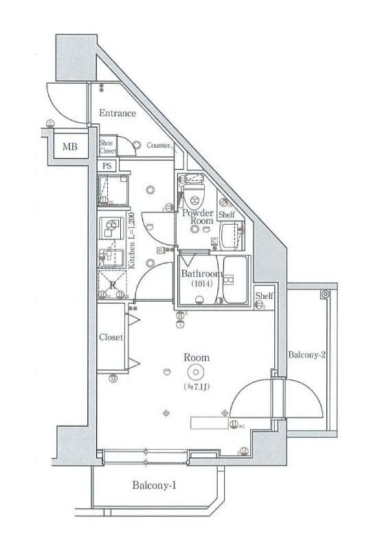 スカイコート武蔵新田Ⅱ 201