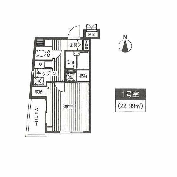 ダブルキュービック 401 間取り図
