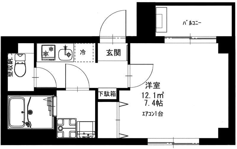 b’CASA TAK綾瀬 201 間取り図
