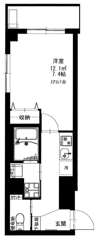 b’CASA TAK綾瀬 202 間取り図