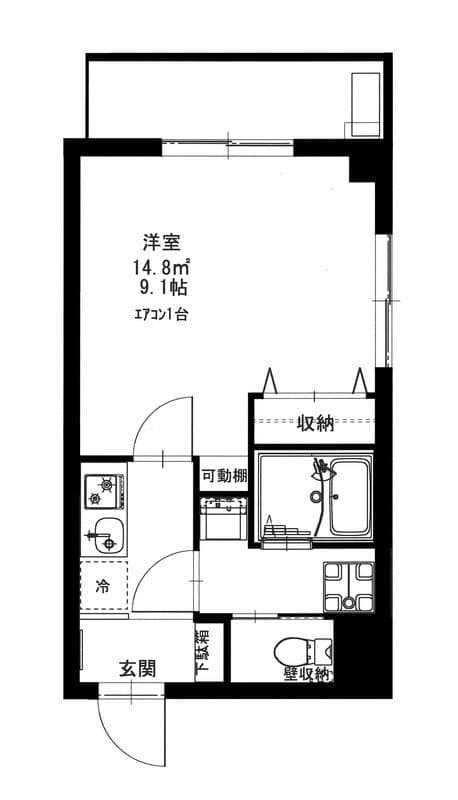b’CASA TAK綾瀬 203 間取り図