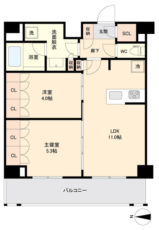 KI-LIGHTKINSHICHO 0501 間取り図