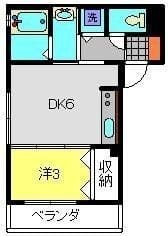 横浜元町ガーデン離宮B棟 206 間取り図