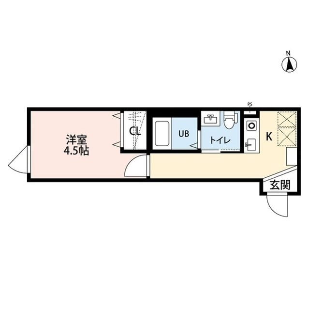 ジュネ谷中 203 間取り図