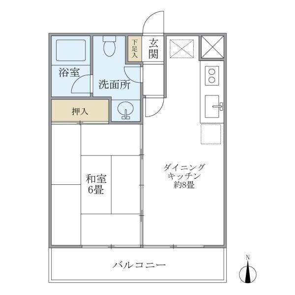 メゾン美羅樹I 203 間取り図