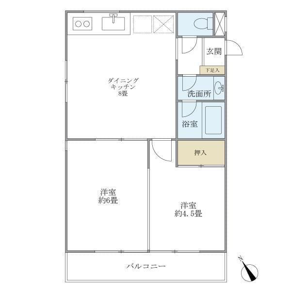 メゾン美羅樹I 205 間取り図