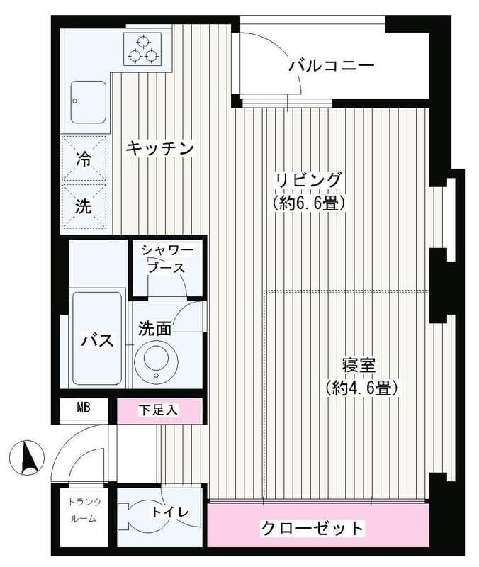 JOYCE山王 FE-601 間取り図