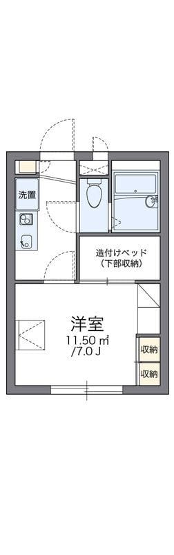 レオパレスアプリコットⅡ 101 間取り図