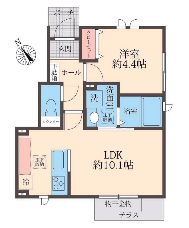House 千歳船橋 A 間取り図
