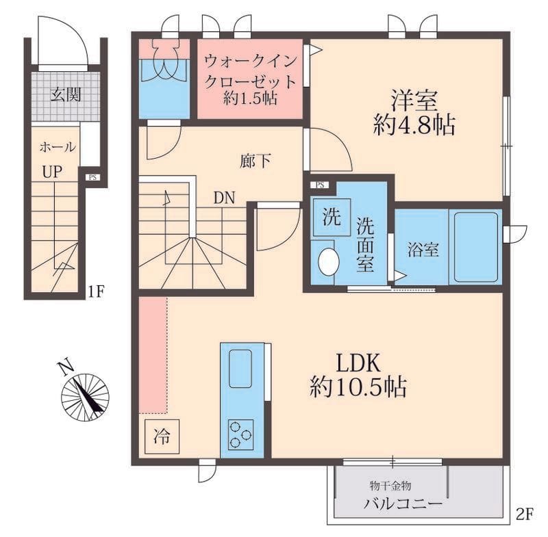 House 千歳船橋 B 間取り図