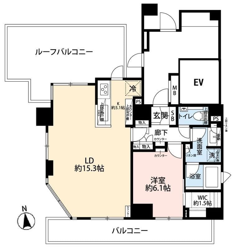 パークリュクス白金mono グレージュの写真