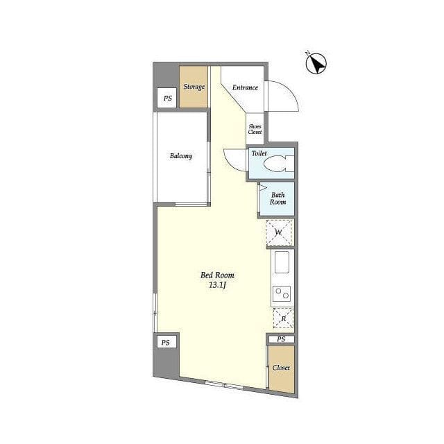 テラス八丁堀 301 間取り図