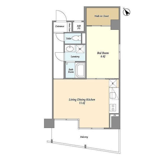 テラス八丁堀 403 間取り図