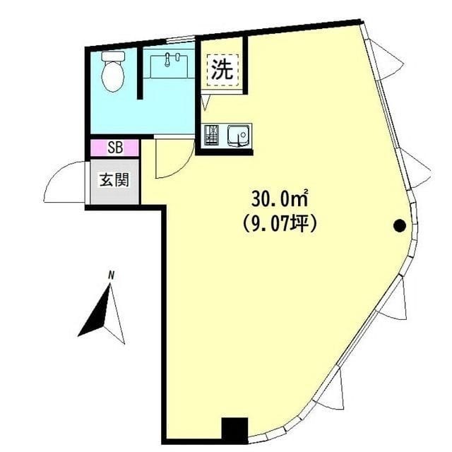 サン&フラワービル 203 間取り図