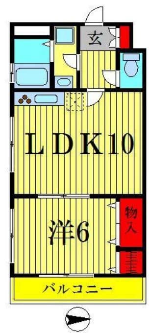 ユーコート錦糸町 302 間取り図