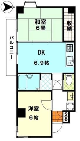 ブリリアントハイツ 401 間取り図