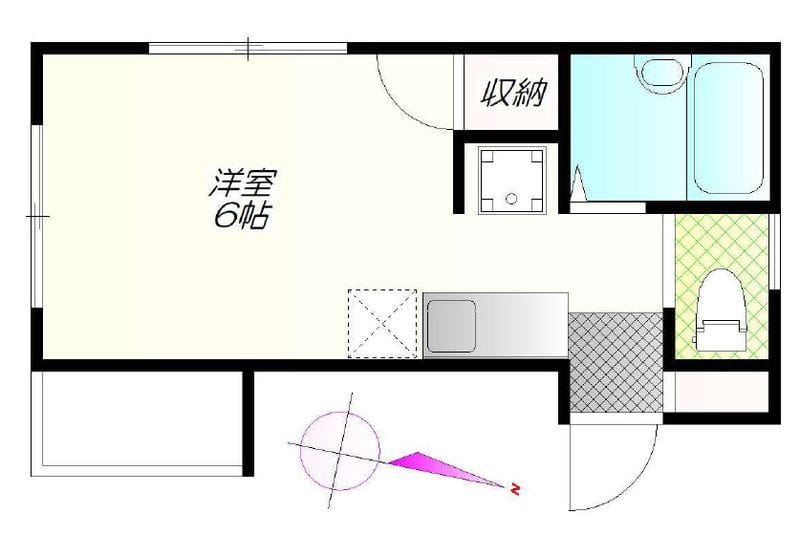 カーサコリーヌ 101 間取り図