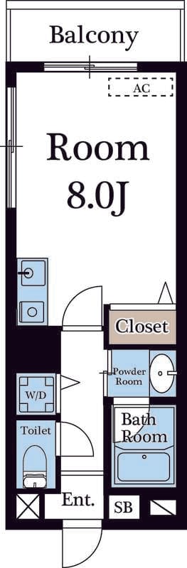 ジュネ本郷 604 間取り図