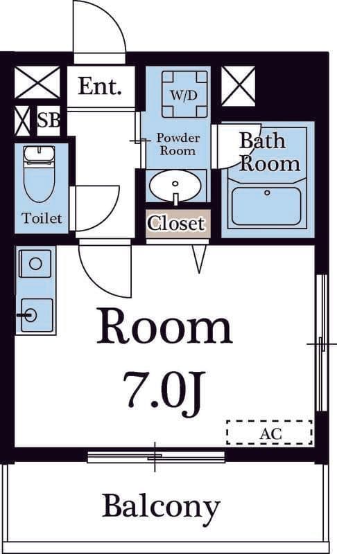 ジュネ本郷 701 間取り図