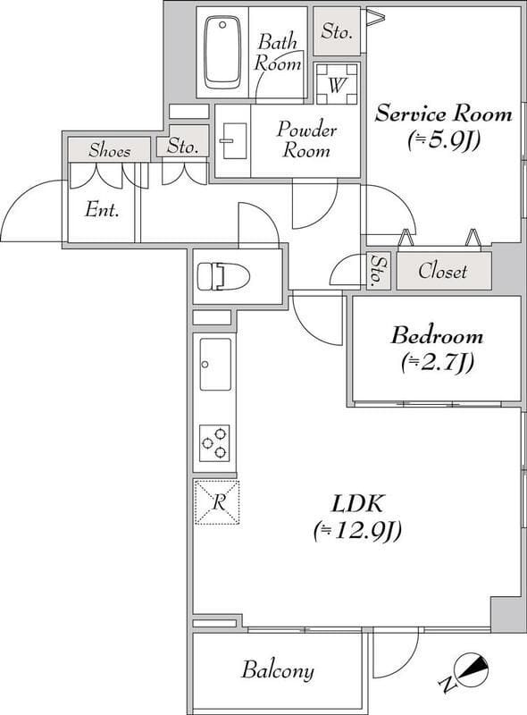 ミリアレジデンス白金台 204