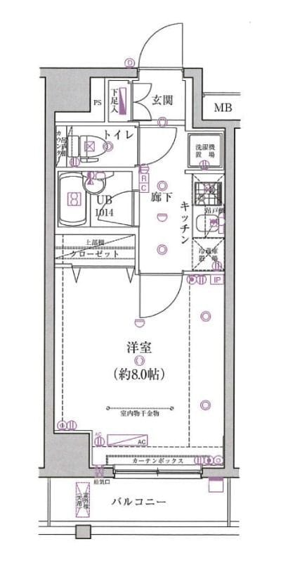 スパシエベルタ横浜 204 間取り図