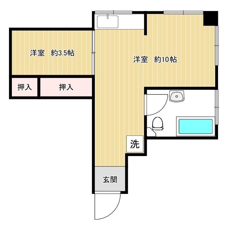 ダイセイビル 402 間取り図