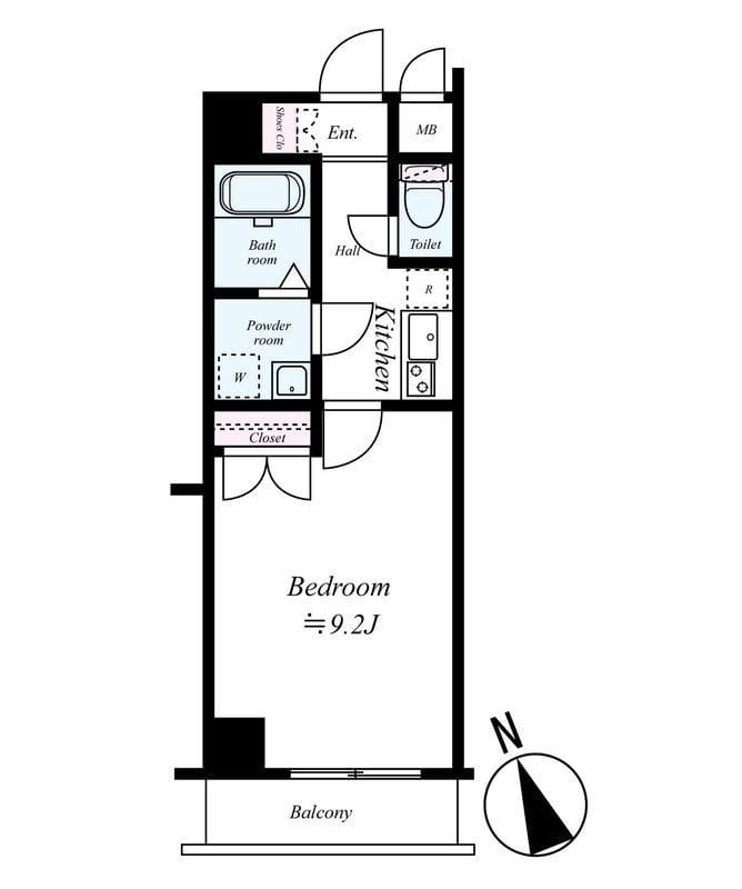 エクセリア荻窪 905 間取り図