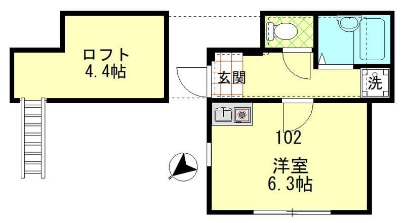 ドミール西が丘 102
