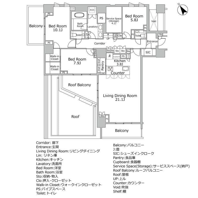 ブランズ白金台五丁目 601 間取り図