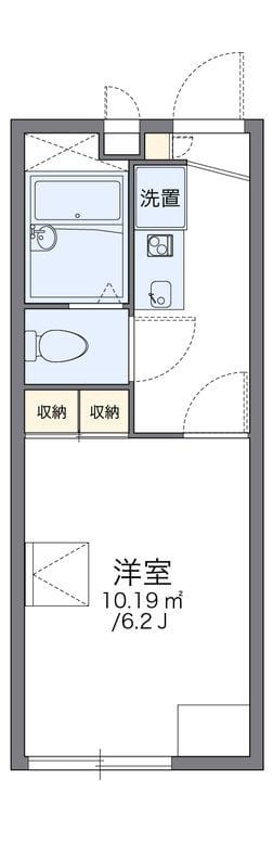 レオパレス華みずき 107 間取り図