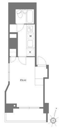 グランスイートトウキョウマークス 202 間取り図