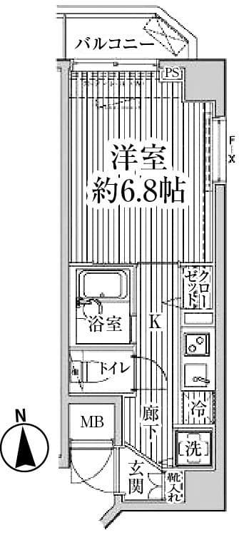 HF東中野レジデンス 0703 間取り図