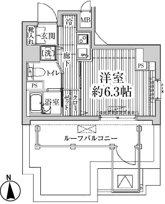 HF東中野レジデンス 0901 間取り図