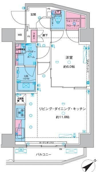 GENOVIA三ノ輪Ⅲskygarden 704 間取り図