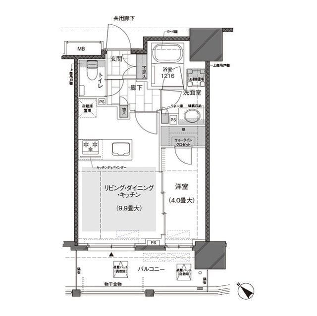 ルジェンテ武蔵小山 0602 間取り図