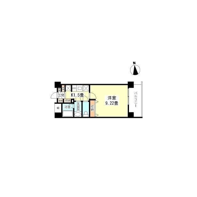 スタイリオ妙蓮寺 404 間取り図