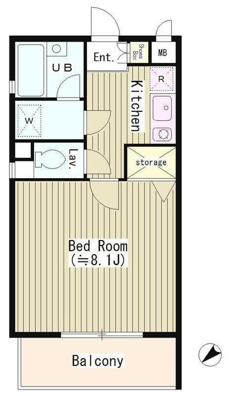 エムズ・フラッツ千駄ヶ谷 103 間取り図