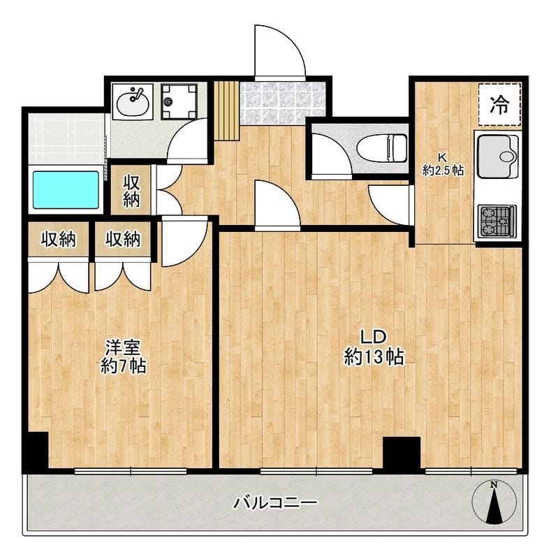 クリスティハウス 202 間取り図