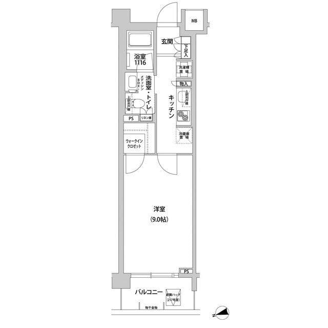 コンフォリア目黒青葉台 326 間取り図