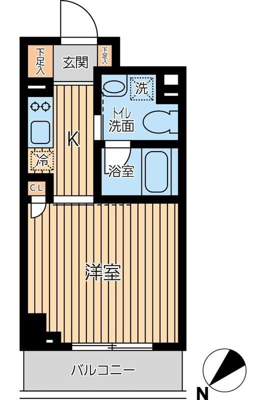 オーキッドレジデンス蔵前Ⅱ 0402 間取り図