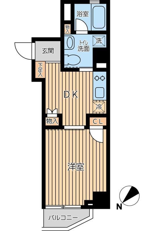 オーキッドレジデンス蔵前Ⅱ 0801 間取り図