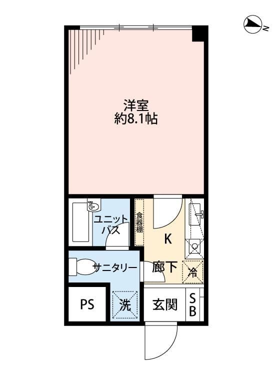 秀和日本橋箱崎レジデンス 407 間取り図
