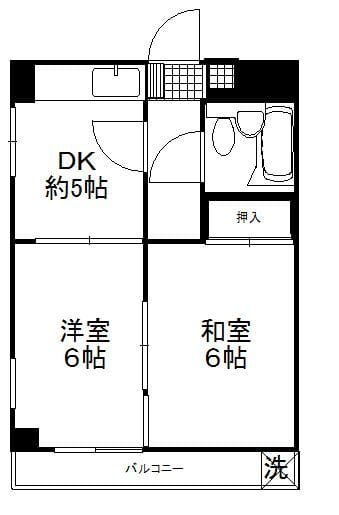第2伸光マンション 403 間取り図