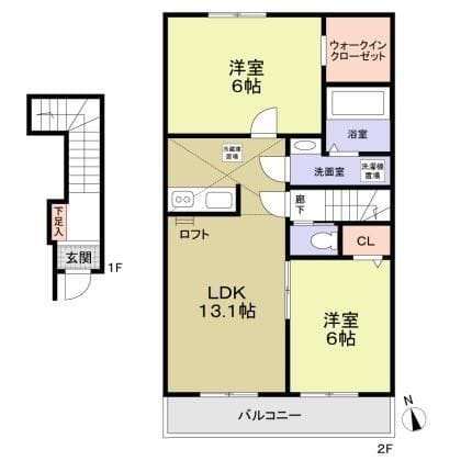 フォレストコート目白 203 間取り図